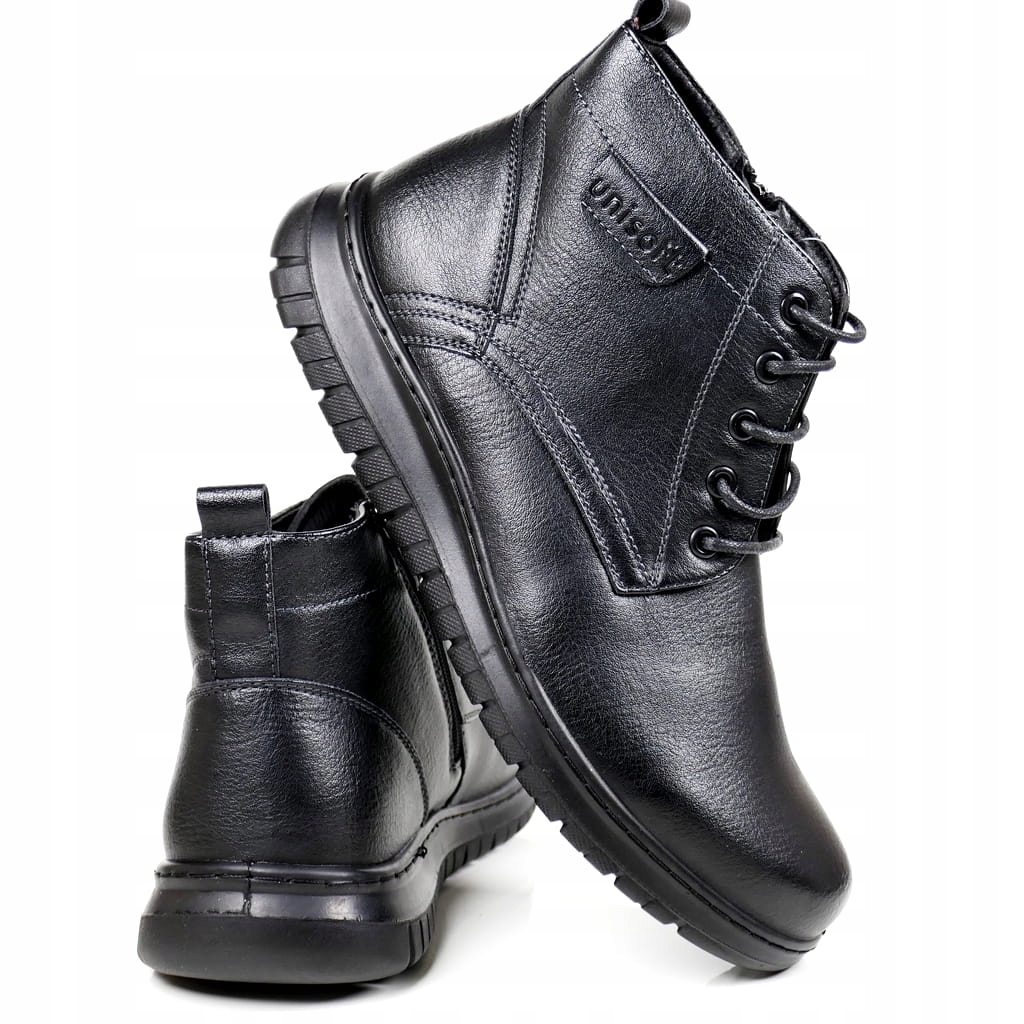 Pánské Kotníkové Boty Zimní Boty Na Zip, Černé, Klasické, Zateplené, Pohodlné