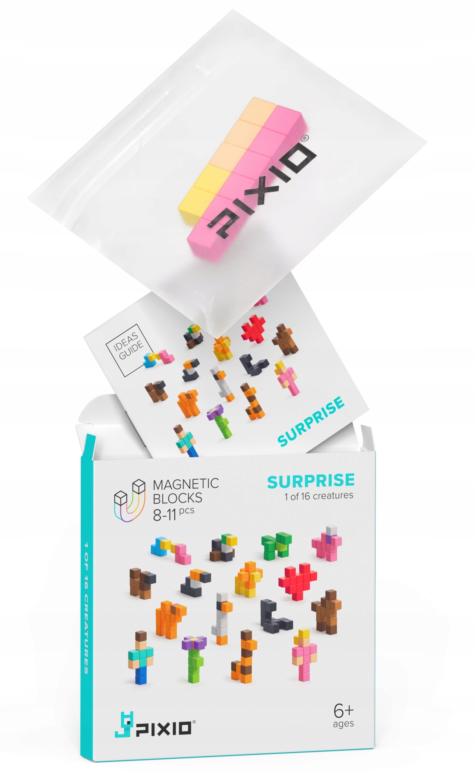 KLOCKI MAGNETYCZNE PIXIO SURPRISE 8-11 SZT Marka Pixio