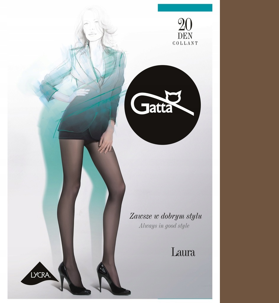

Gatta Laura 20den rajstopy lycra inka 5