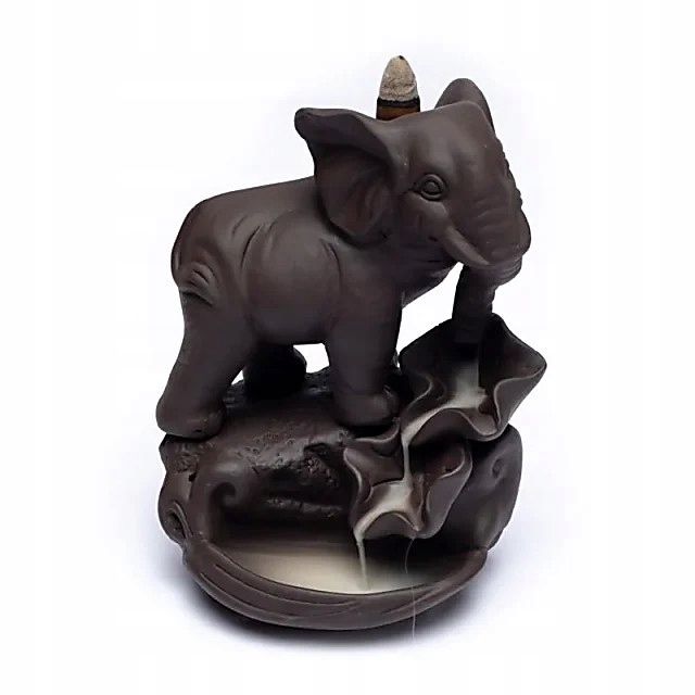 Kadidelnice backflow Slon 12×9×17 cm