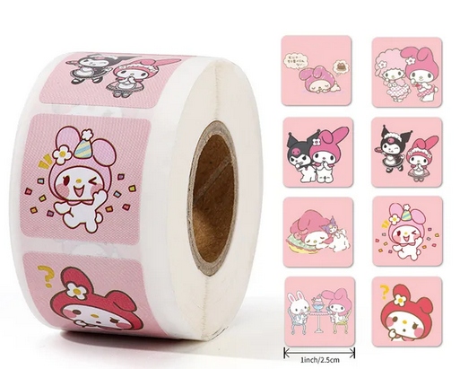 NAKLEJKI Rolka 500 sztuk! KUROMI & MY MOLODY