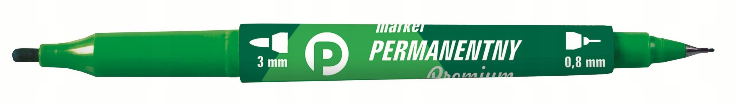 

Marker permanentny dwustronny zielony na CD DVD