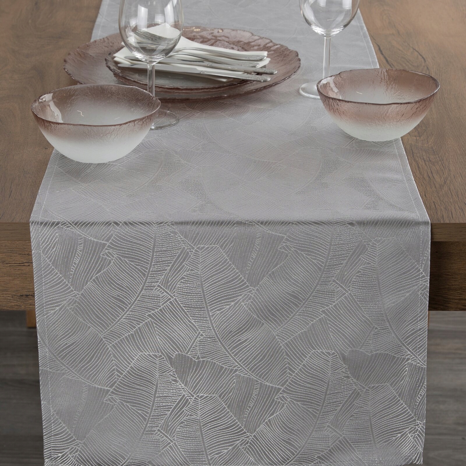 Bieżnik na stół 40x140cm srebnry Typ bieżnik