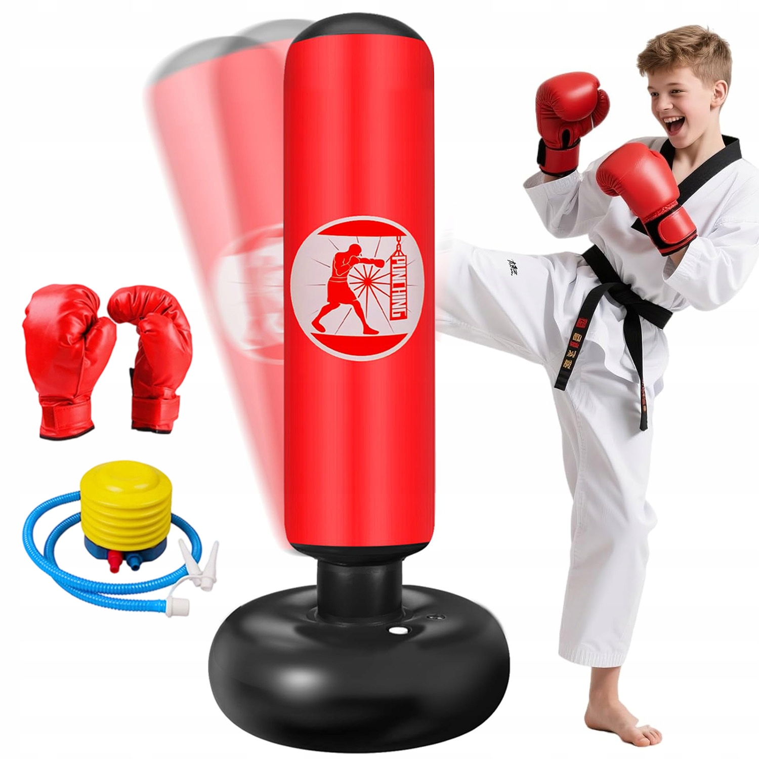 Boxovací Sada Boxovací Pytel Pro Děti I Dospělé Pumpička Rukavice
