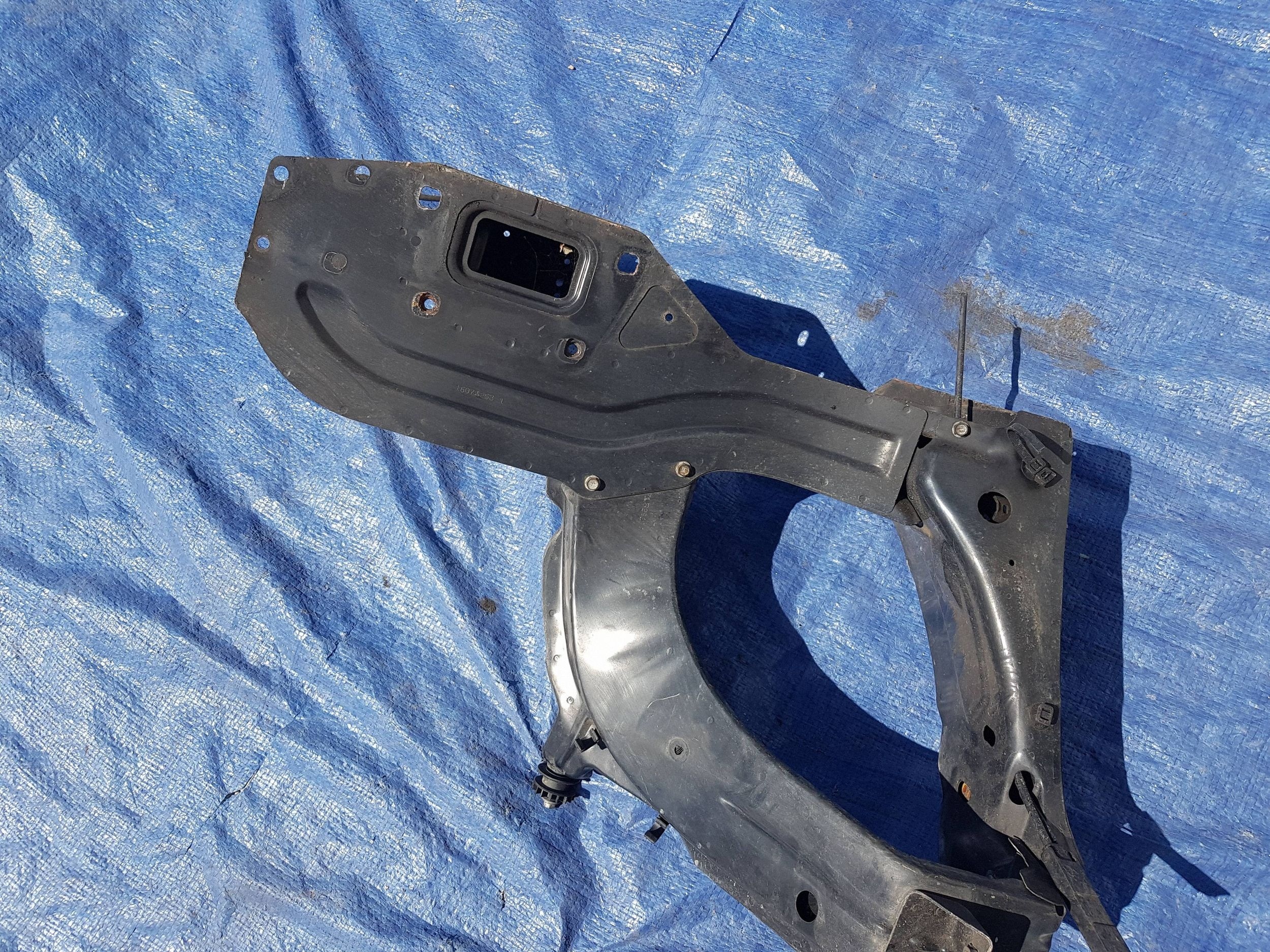 support panel for radiators front side right headlight trim lights Mercedes ML W164 GL X164