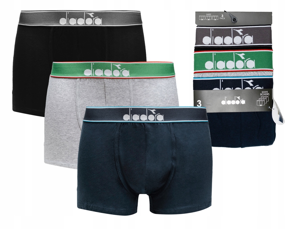 

Bokserki męskie majtki Diadora bawełna 3PAK r. XXL