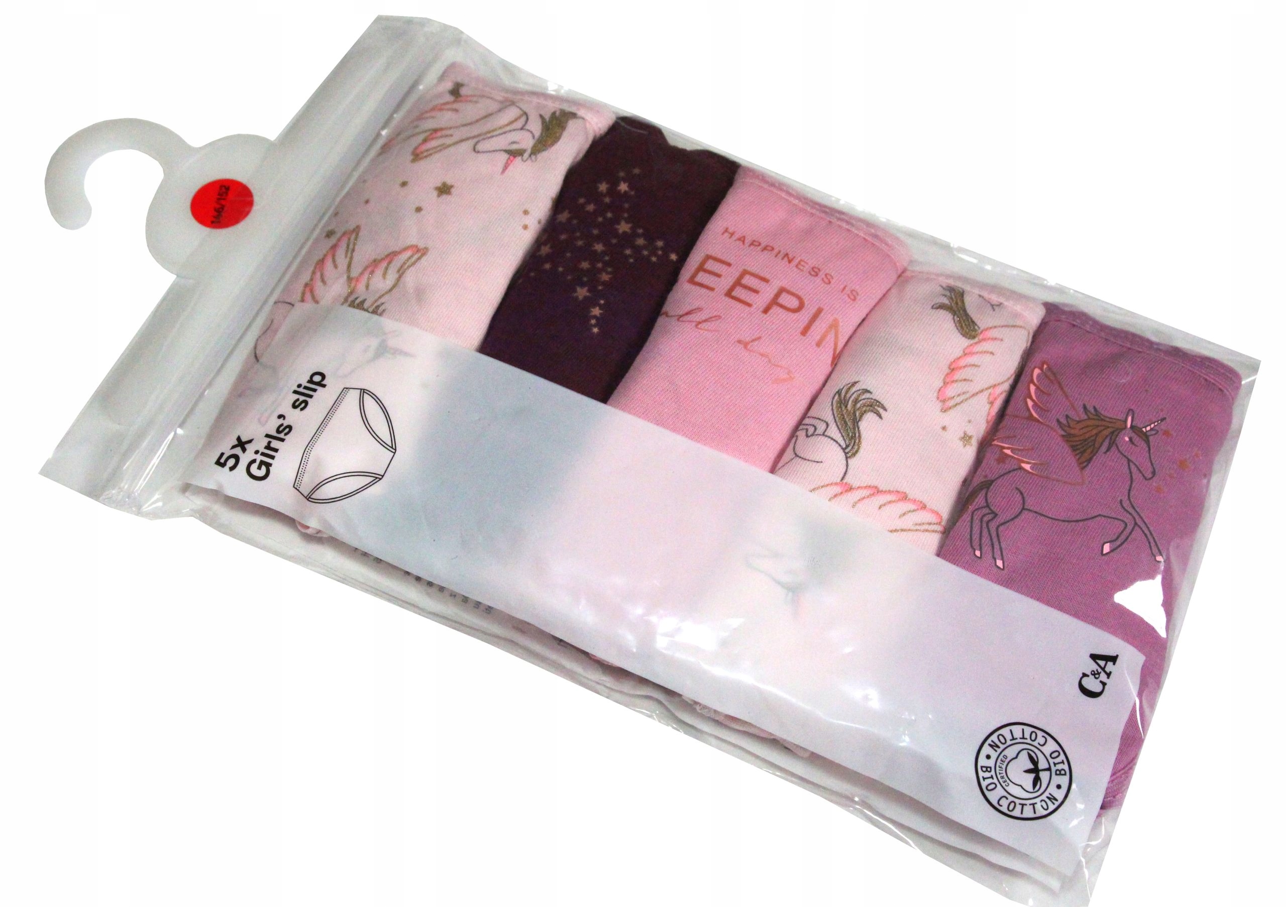 

C&a 5 pack majtki Majteczki jednorożec 170/176