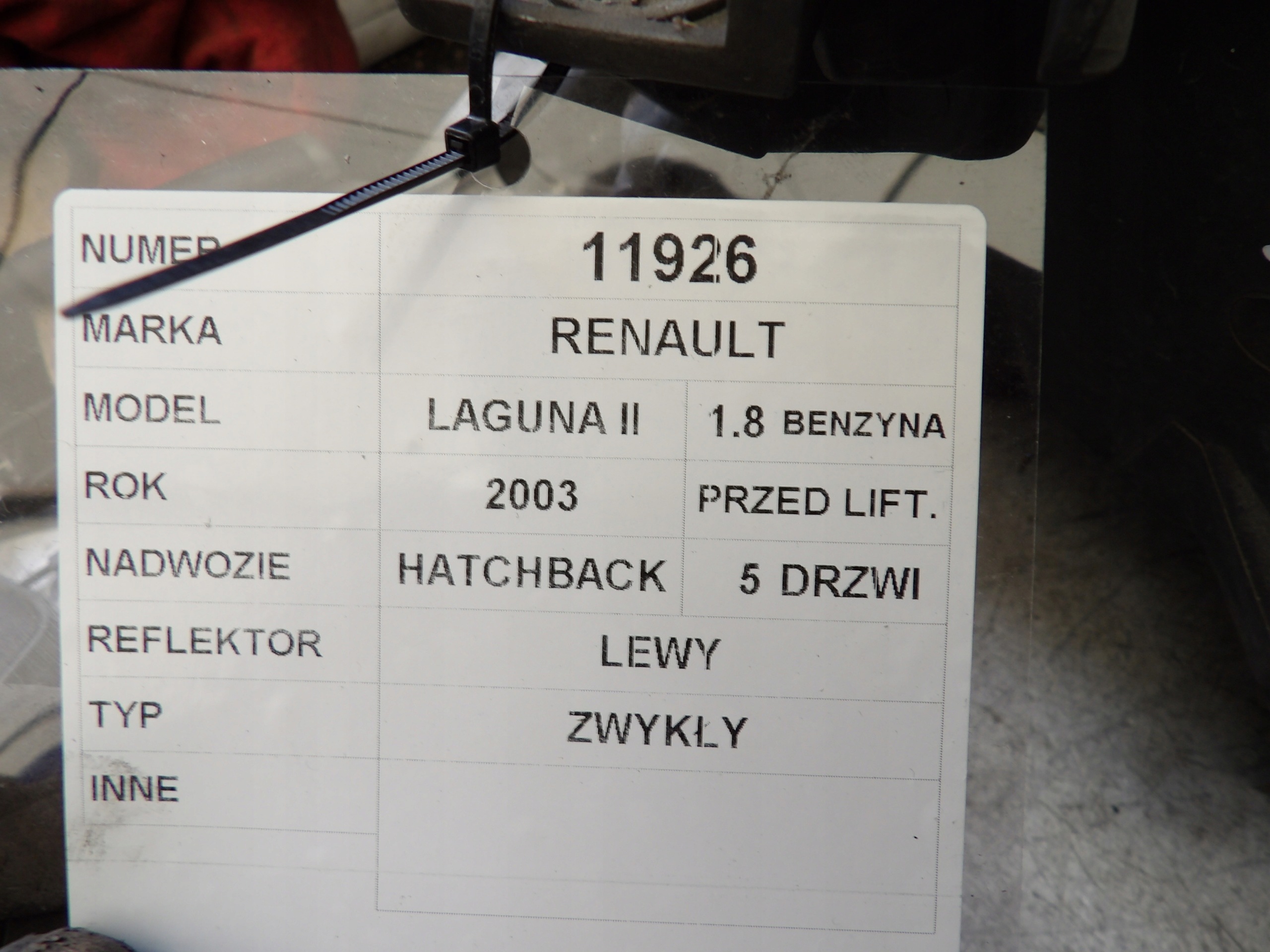 Renault Laguna II light front left