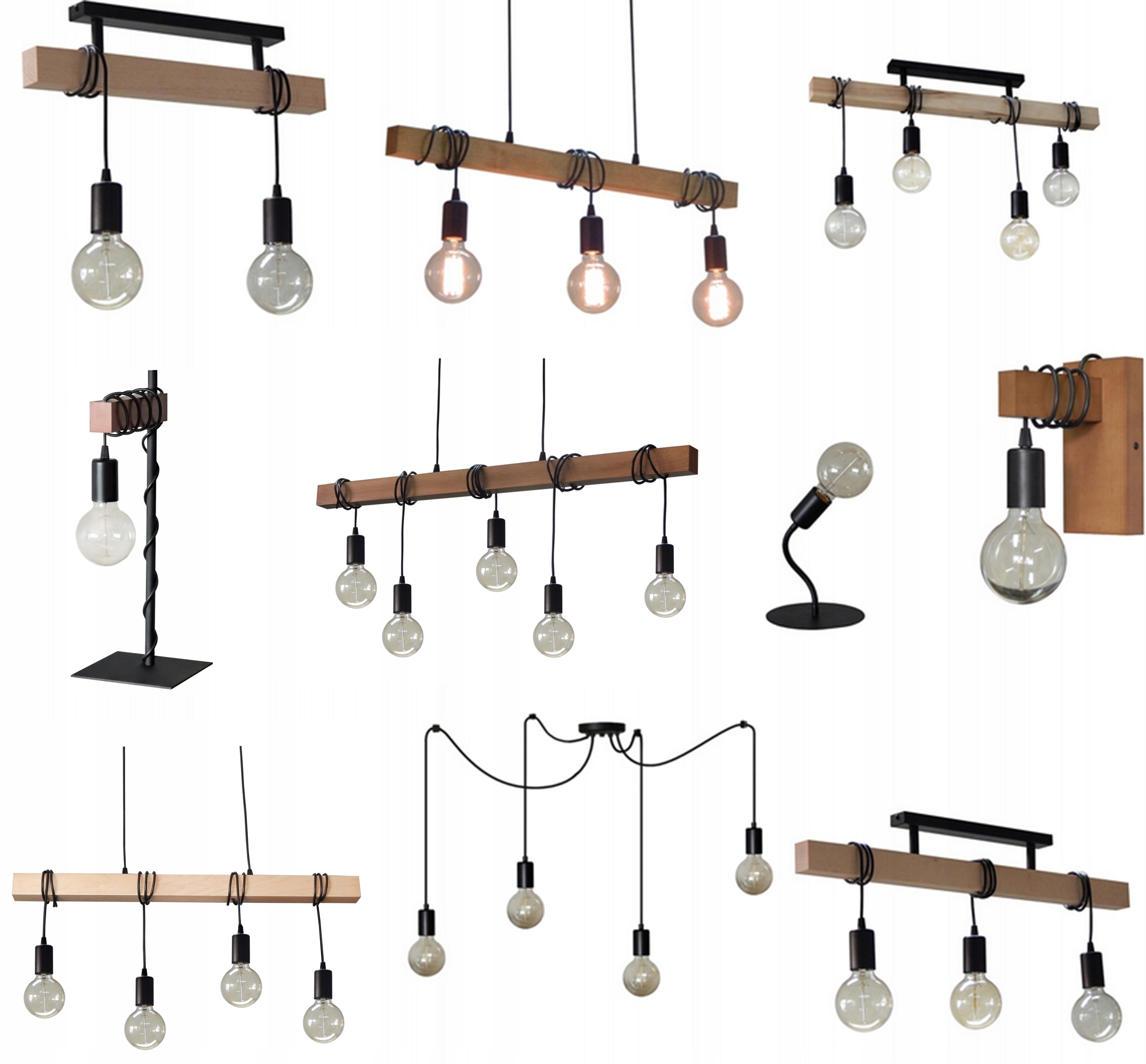ŻYRANDOL LAMPA PLAFON SUFITOWY 015-2PL DREWNO LOFT NOWOCZESNY SALON KUCHNIA Rodzaj plafon