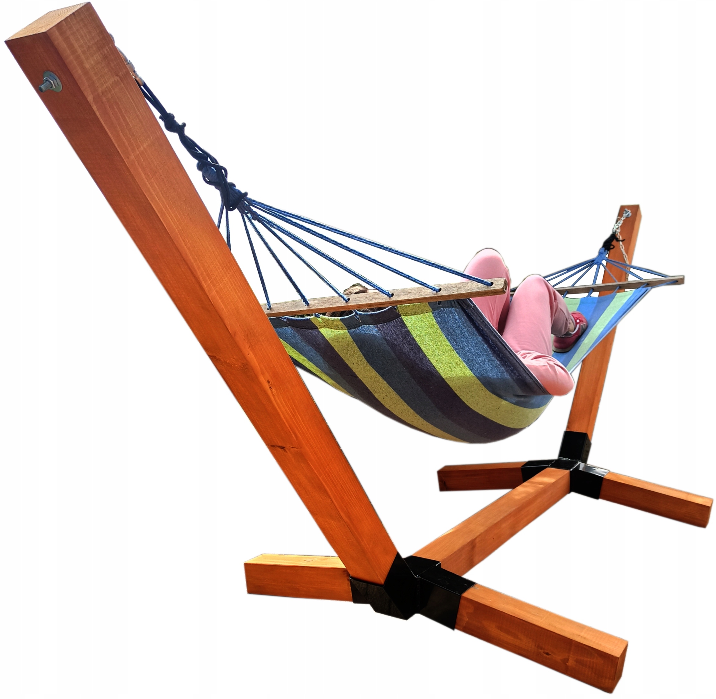 

Stelaż Hamak Premium XXL Zestaw Drewniany 100x100