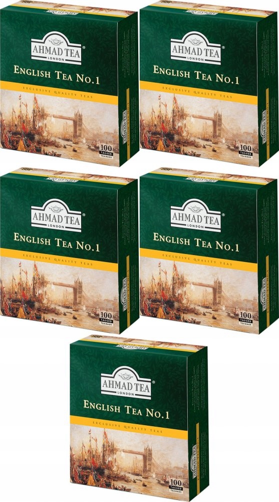 Herbata czarna English Tea No.1 Ahmed Tea 200g z zawieszkami x 5 Opak