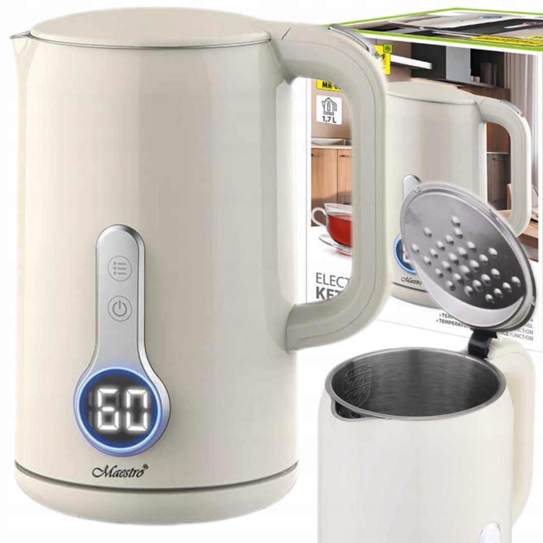 Czajnik Elektryczny bezprzewodowy Dotykowy Panel Z Regulacją Temperatury