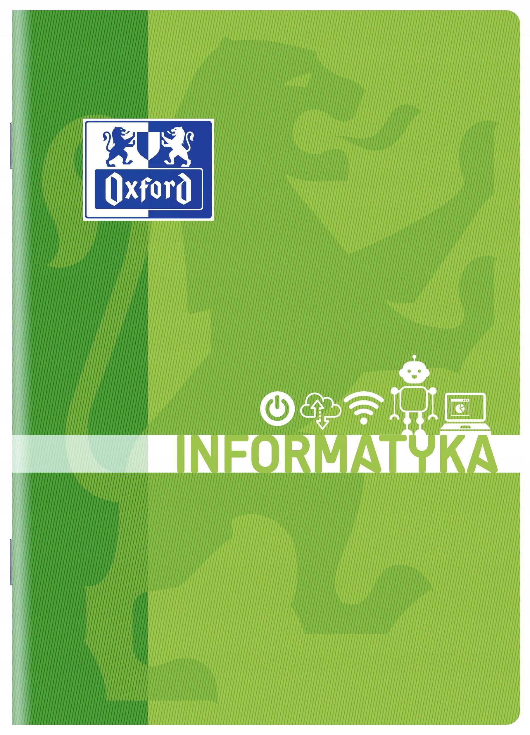 

Zeszyt tematyczny Oxford A5 60k Informatyka kratka