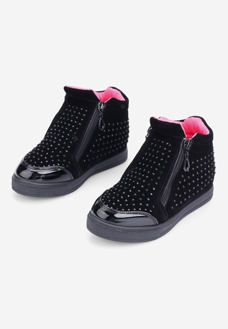 Sneakersy dziewczęce botki na ukrytym koturnie Płeć dziewczynki