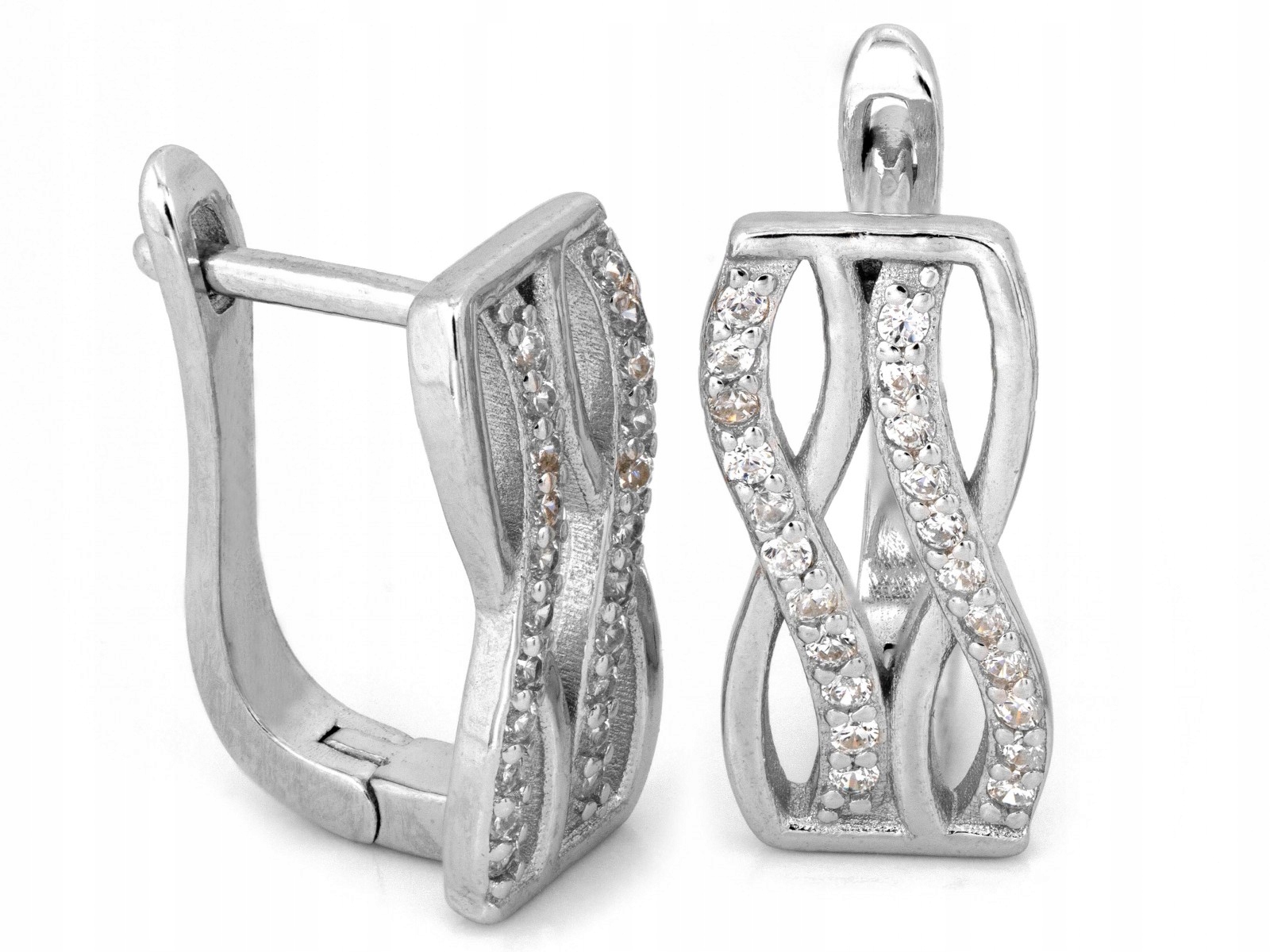 Náušnice anglické nekonečna stříbro 925 3.00 g jako dárek jako módní vzor