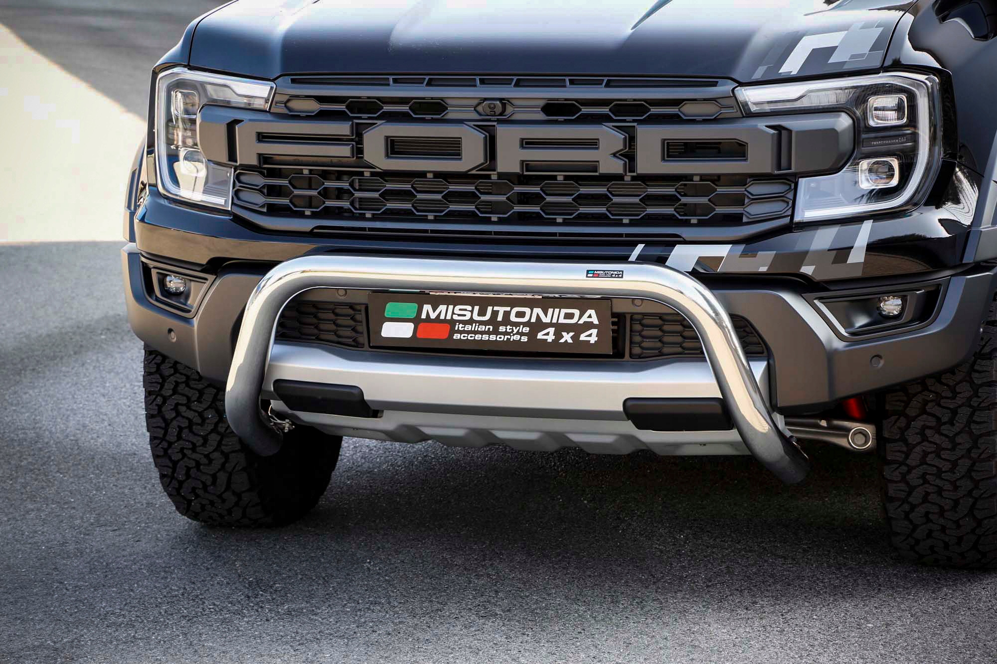 Orurowanie przednie 76 mm z homologacją do FORD RANGER RAPTOR 2023- | chrom Numer katalogowy producenta EC/SB/510/IX