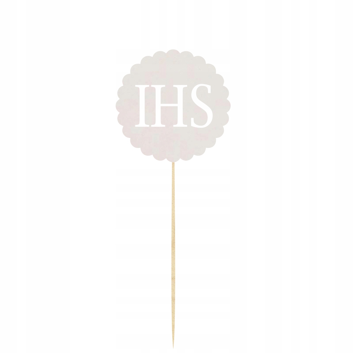 Topper Hostia IHS, dekoracja na tort na Komunię Świętą pik napis, 22 cm Marka inna