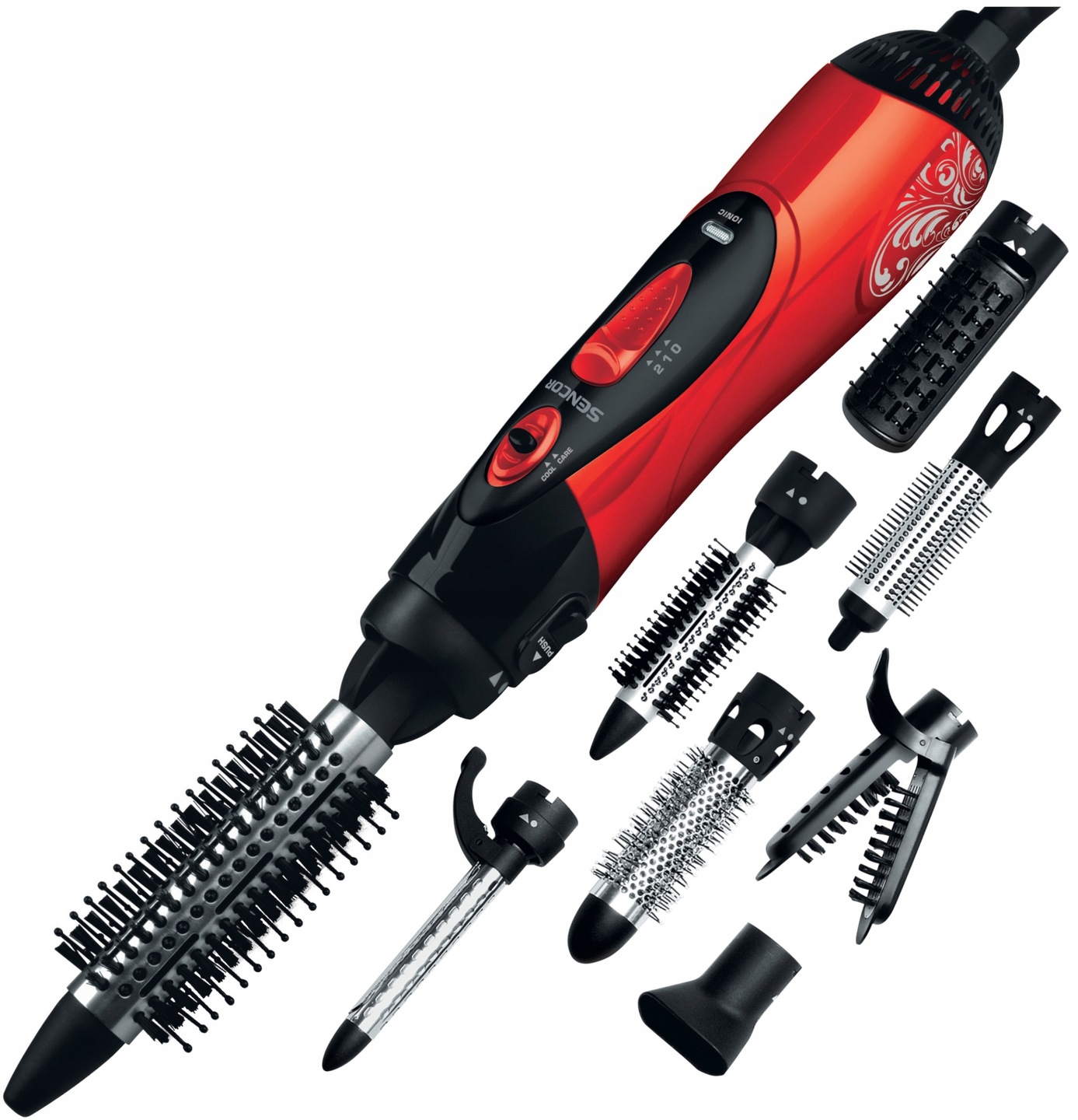 Lokówko-suszarka Sencor Shs 7551RD 7 końcówek 360 Jonizacja lokówka 1000W