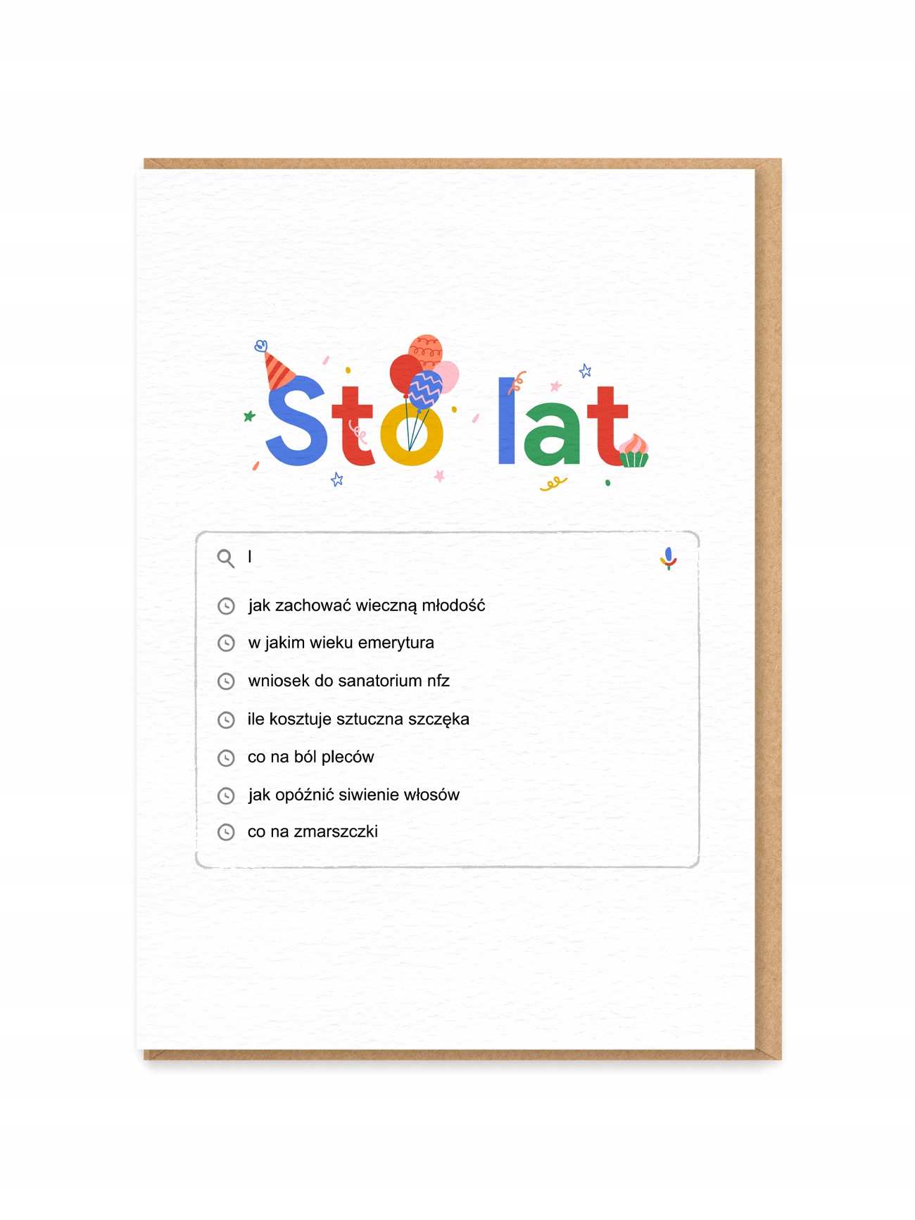 STO LAT! / kartka urodzinowa