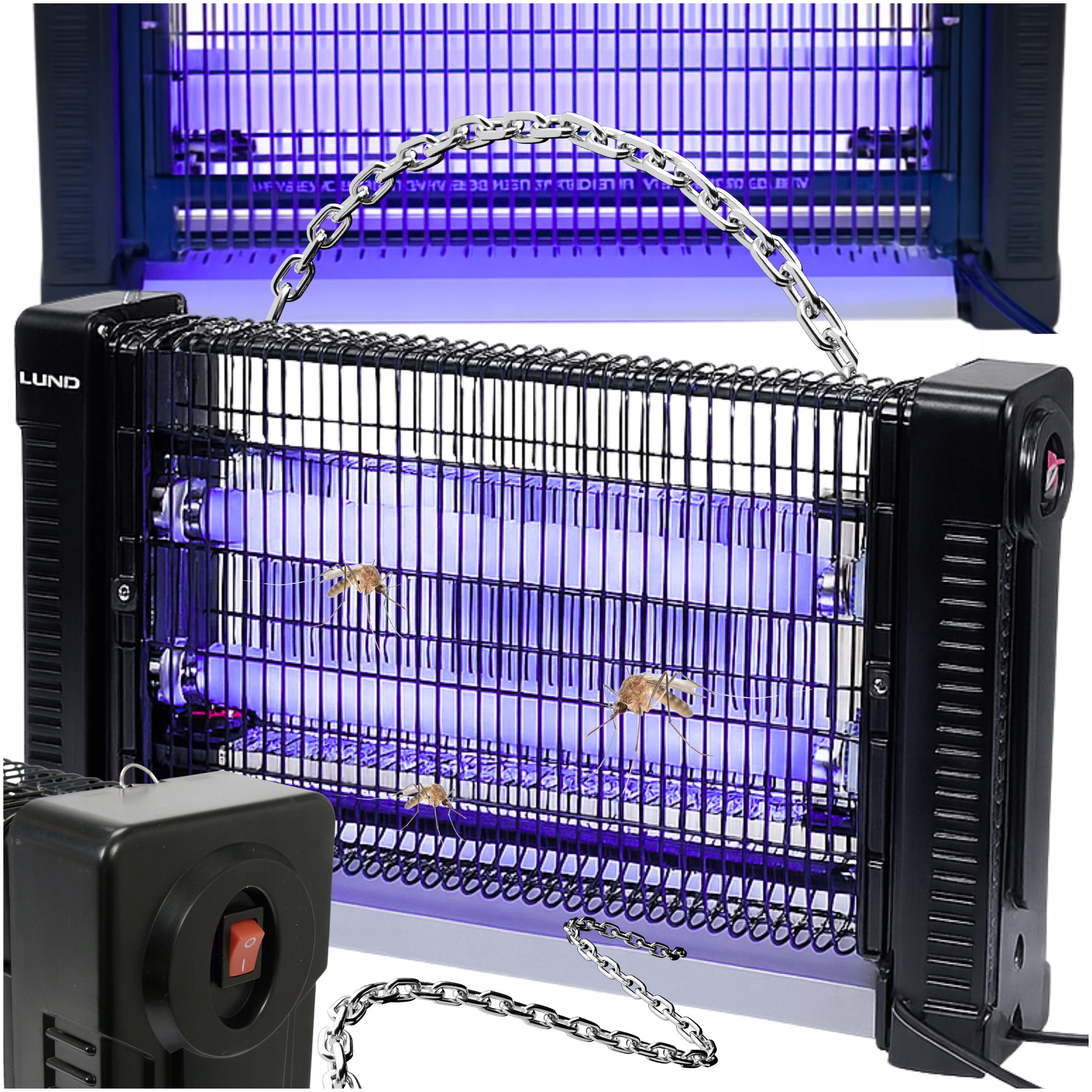 Mocna Lampa Owadobójcza Uv Ścienna Na Komary Muchy Ćmy Owady Elektryczna