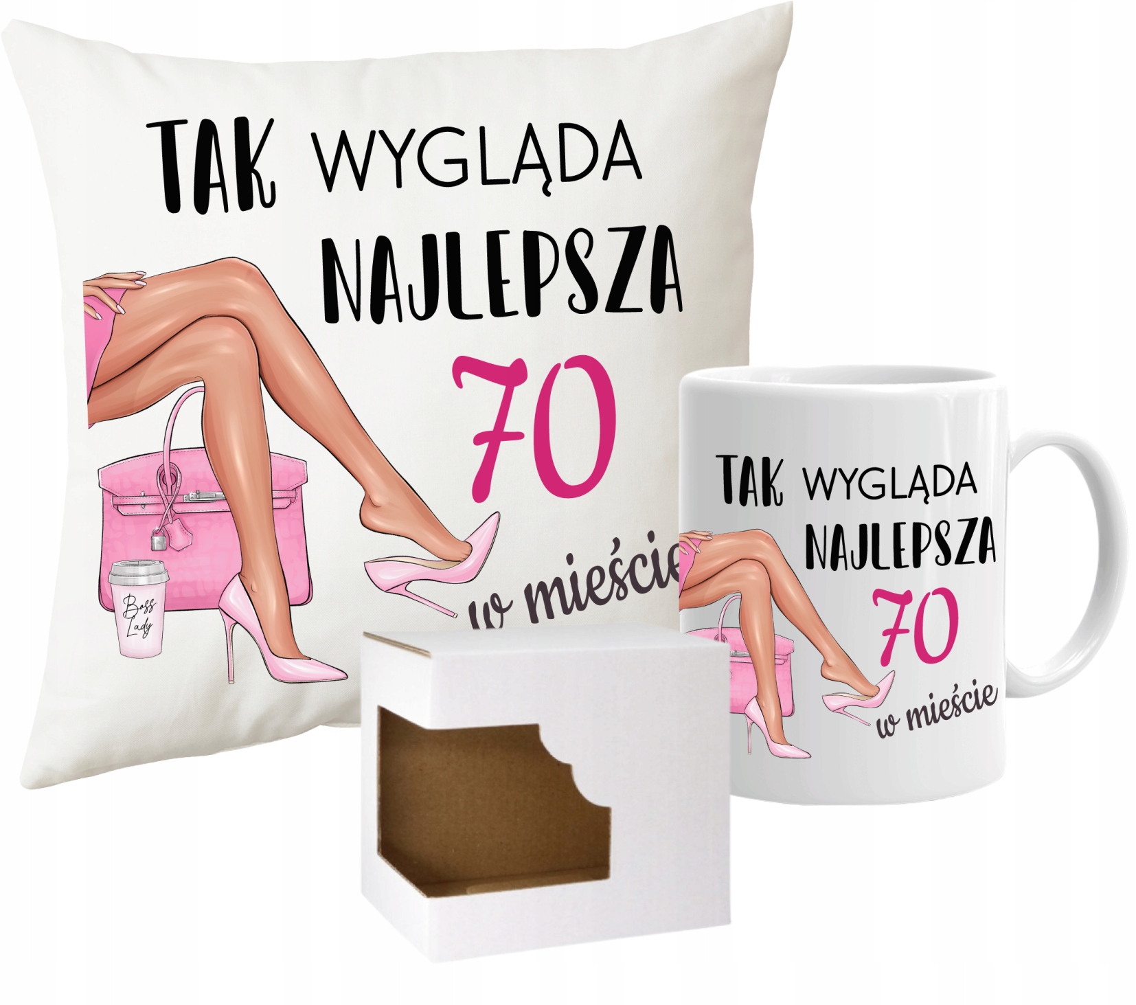 

Kubek Poduszka 70 Urodziny Dla Kobiety