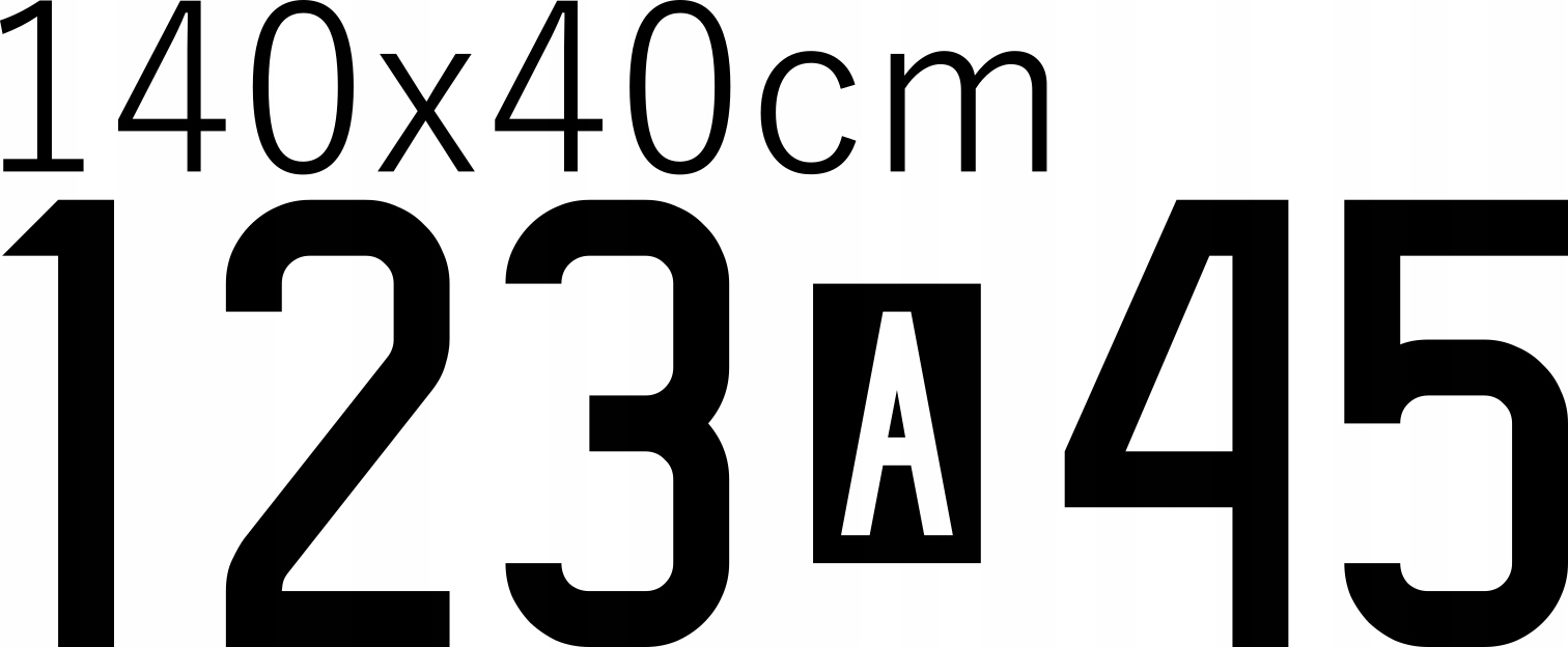

Naklejka Numery Operacyjne 140x40cm