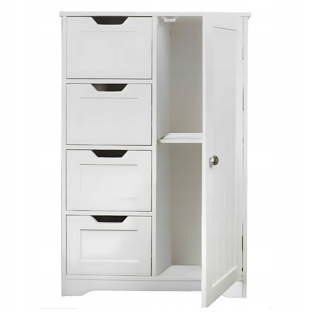 Szafka Łazienkowa Z SZUFLADAMI I DRZWICZKAMI Biała loftowa NOWOCZESNA