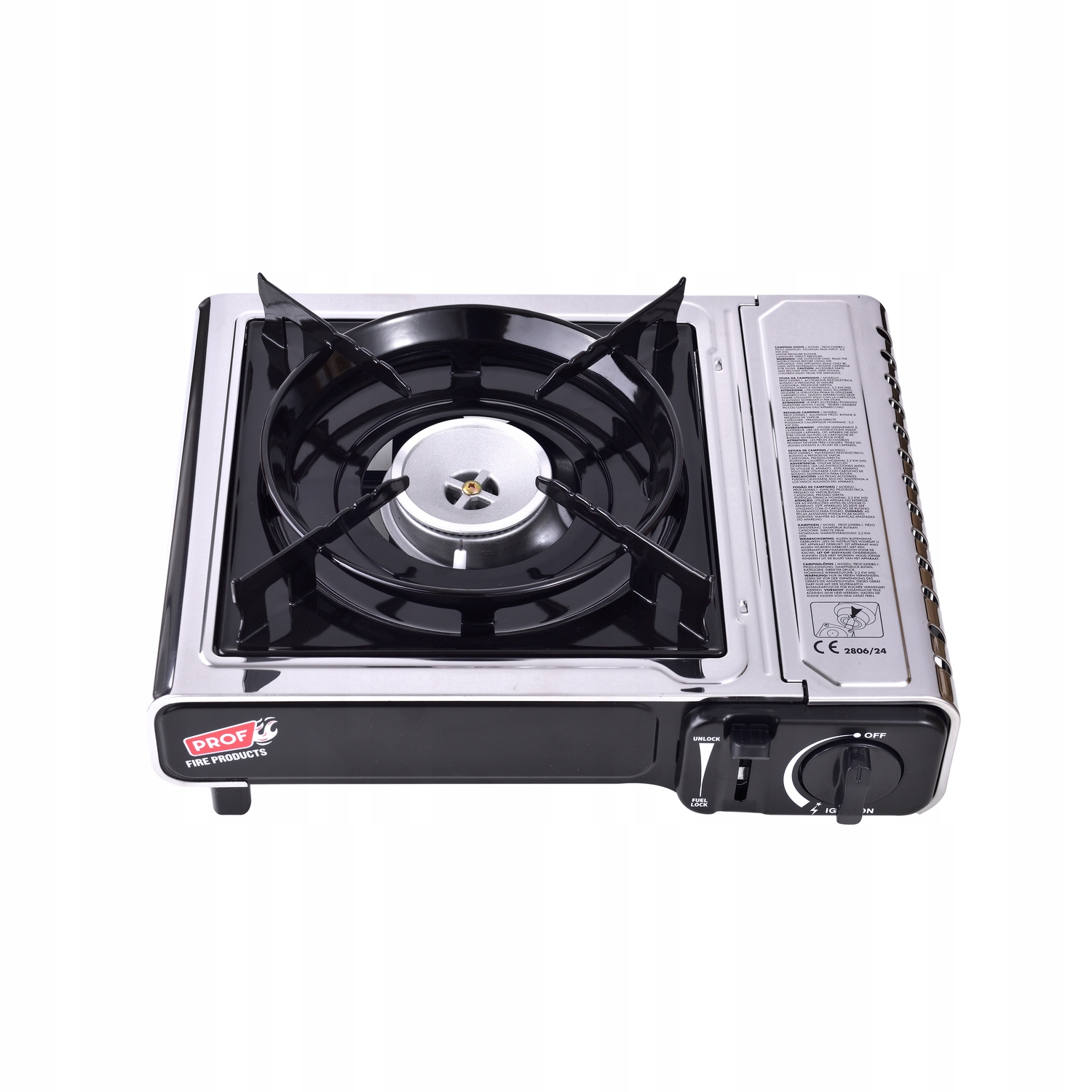Turistický plynový vařič přenosný jednoplotýnkový Prof Premium