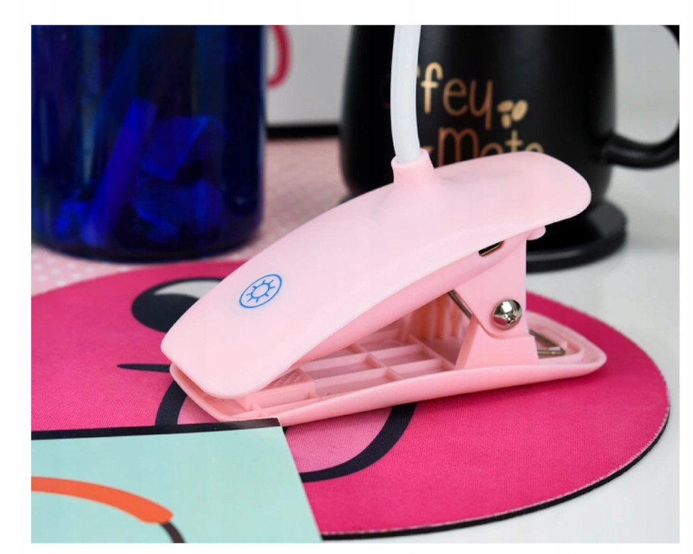 LAMPKA LED KLIPS PRZYPINANA PRZENOŚNA USB+KABEL Długość/wysokość 40 cm