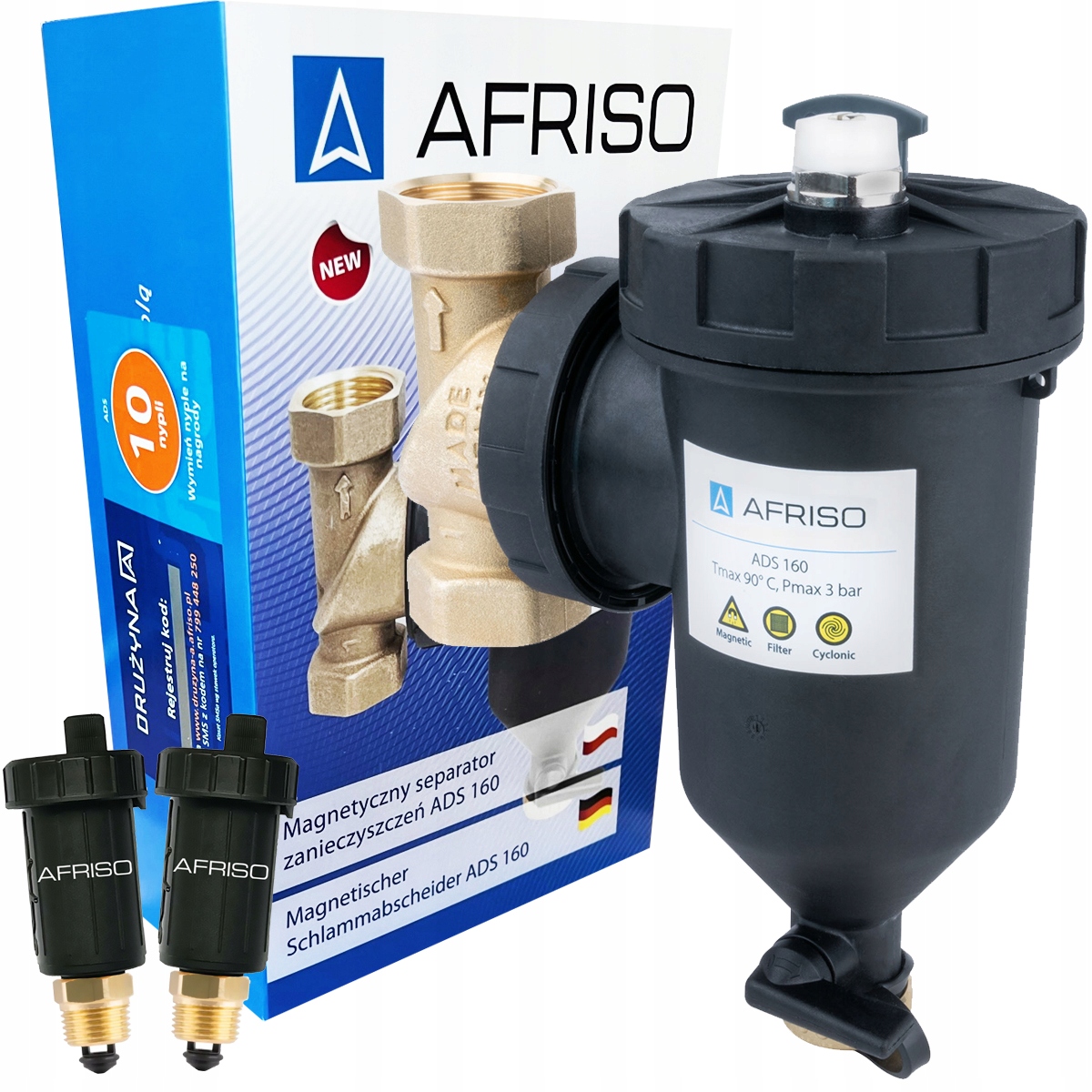 Magnetyczny Separator Zanieczyszczeń Afriso ADS160