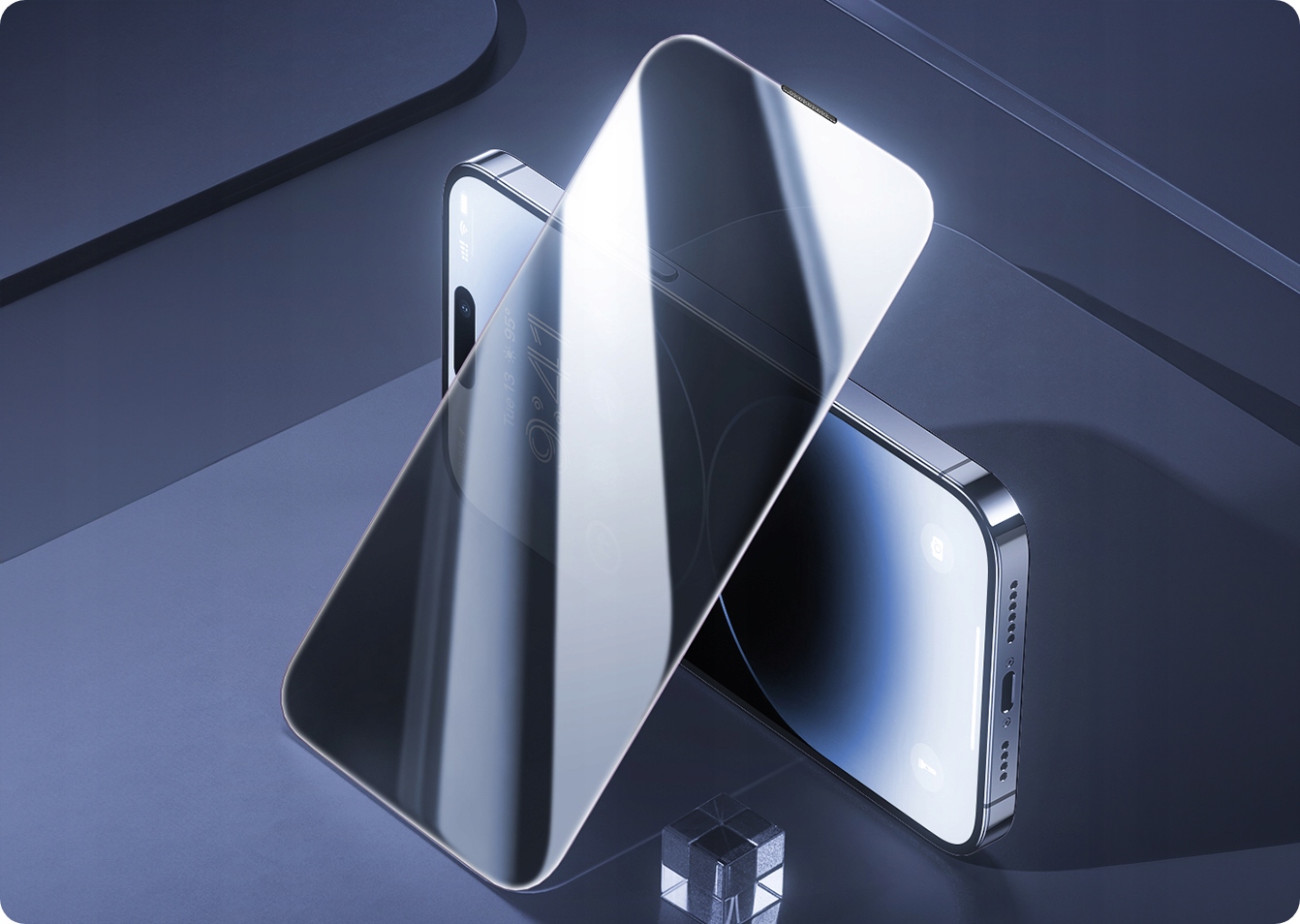 BASEUS SZKŁO PRYWATYZUJĄCE HARTOWANE OCHRONNE DO IPHONE 15 PLUS APLIKATOR Dedykowana marka Apple