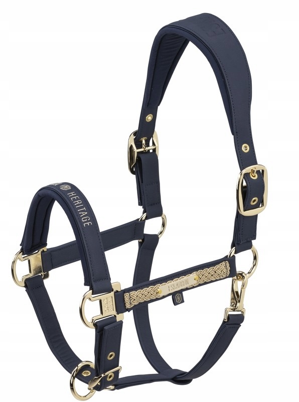 Kantar Eskadron Faux Leather Double Pin Heritage 25/26, Navy Full