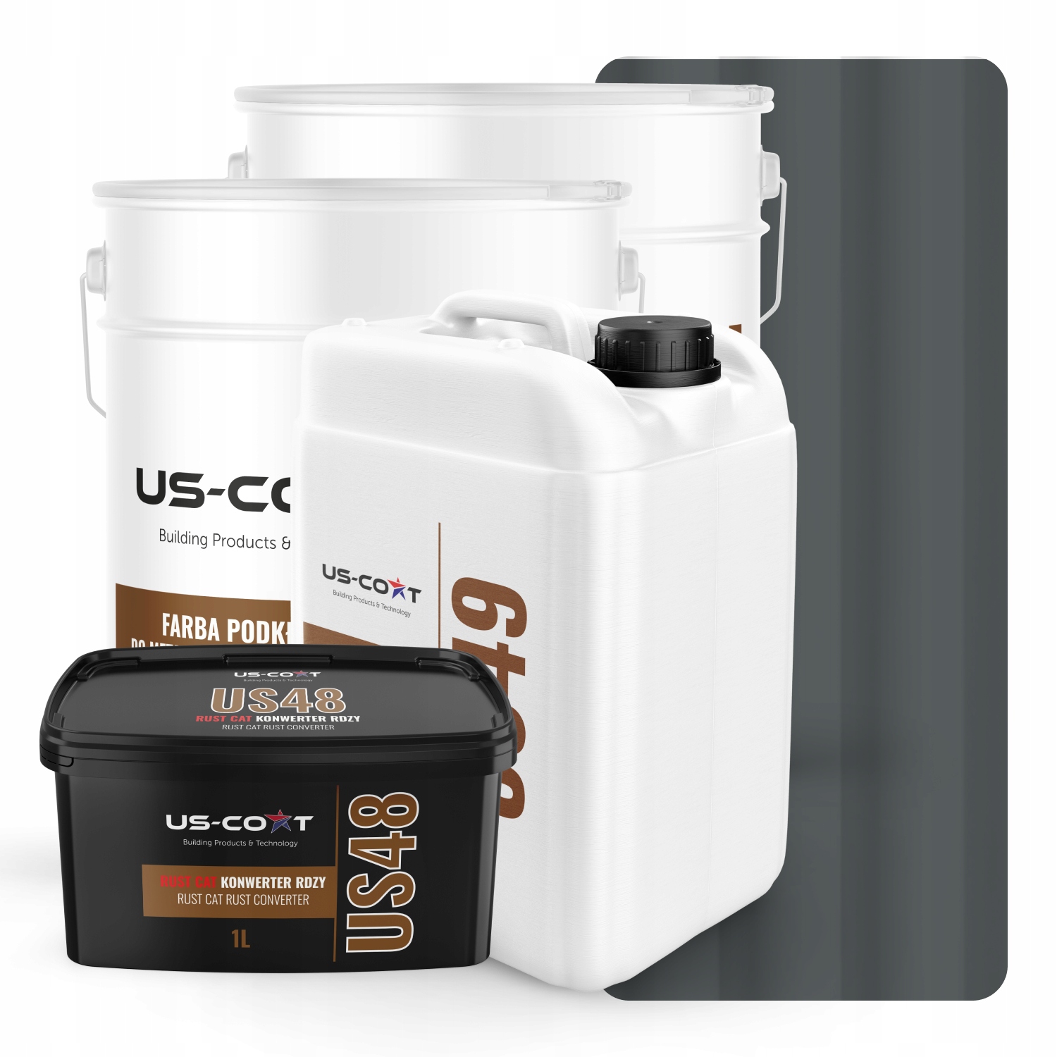 Farba Na Kovovú Strechu Oceľová Súprava Sivá Bazaltová Ral 7012 74m2 Polomatná