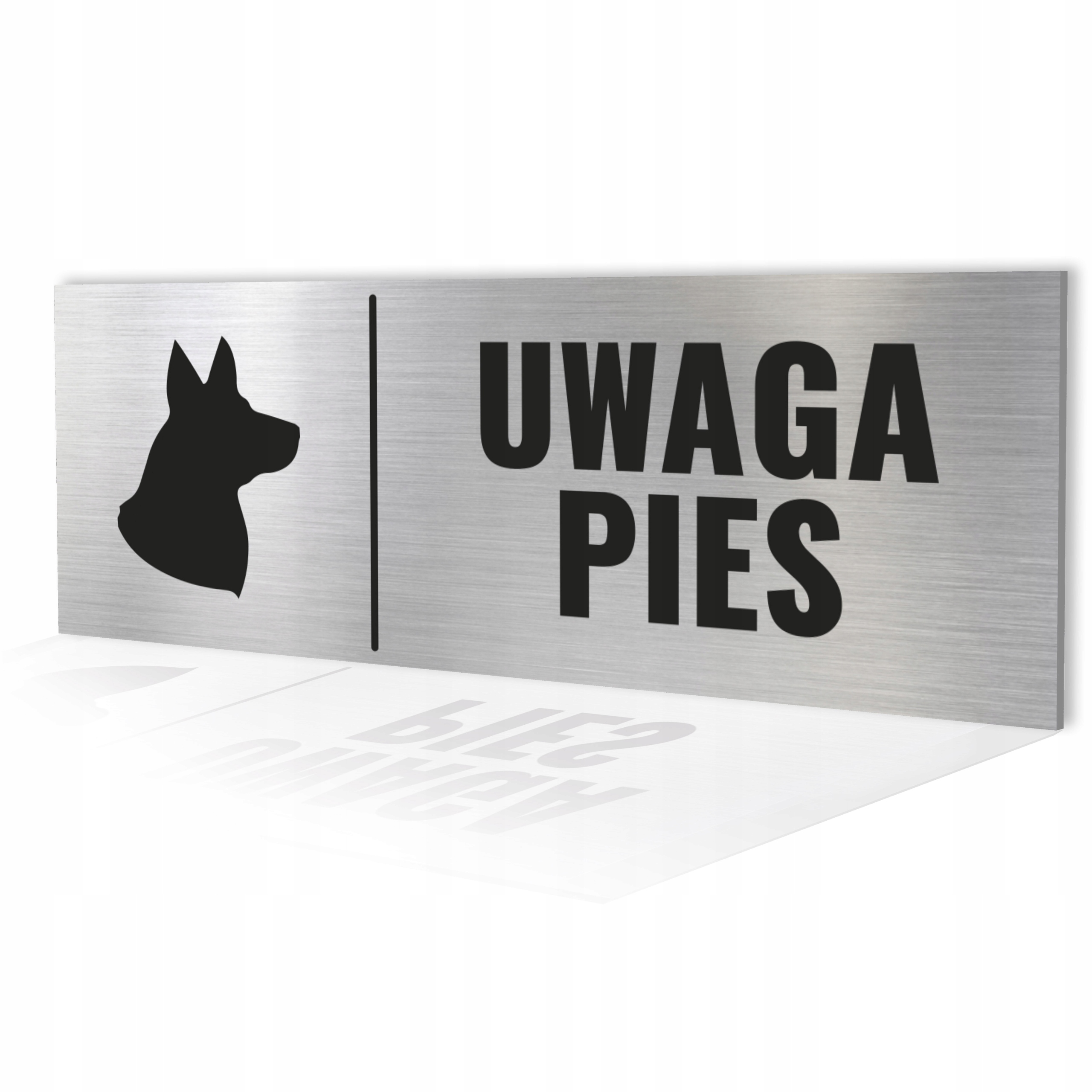 

Tabliczka Aluminiowa Uwaga Pies 20x7,5 Zły Pies