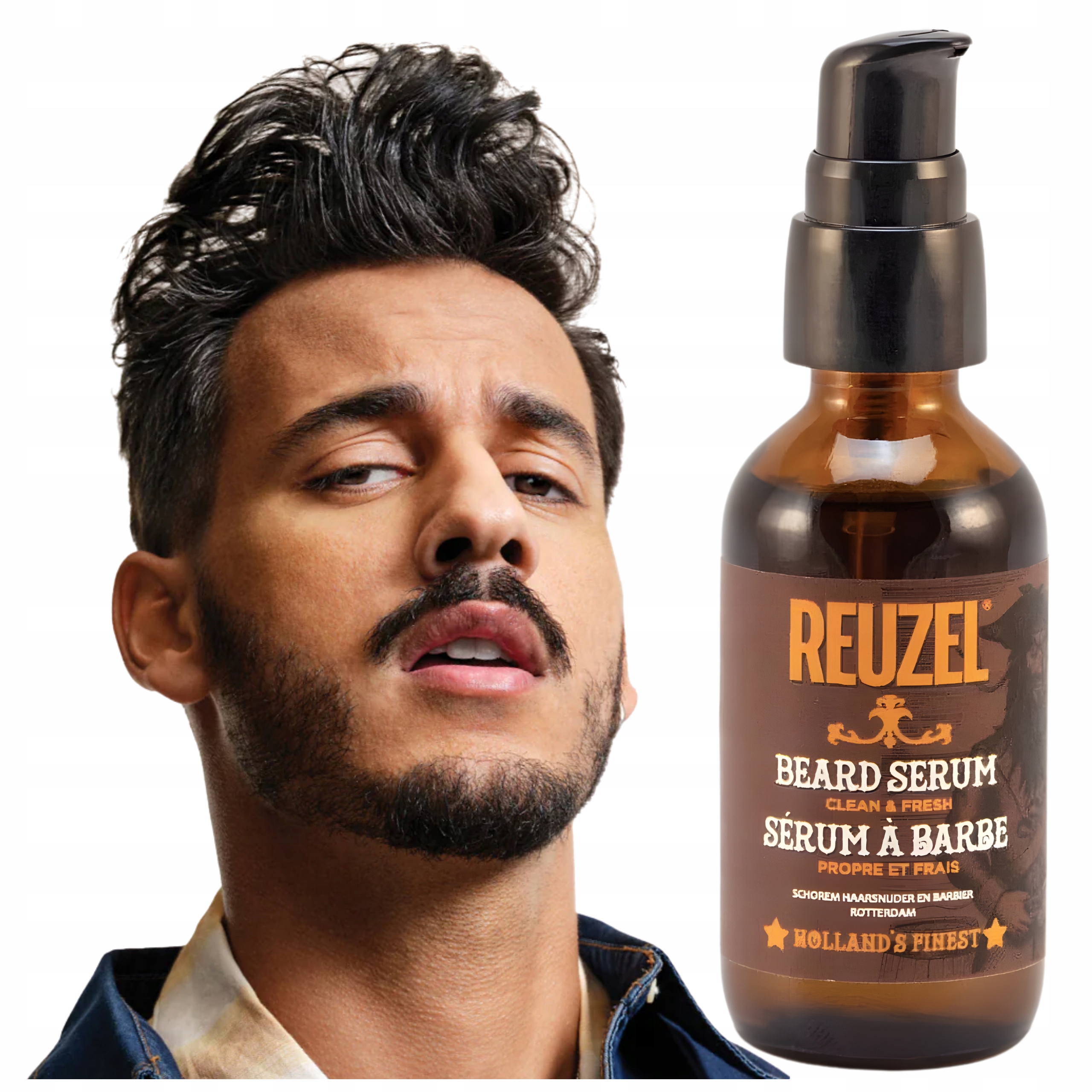 Reuzel Clean Fresh Vyživující hydratační sérum na vousy posiluje vlasy 50 g