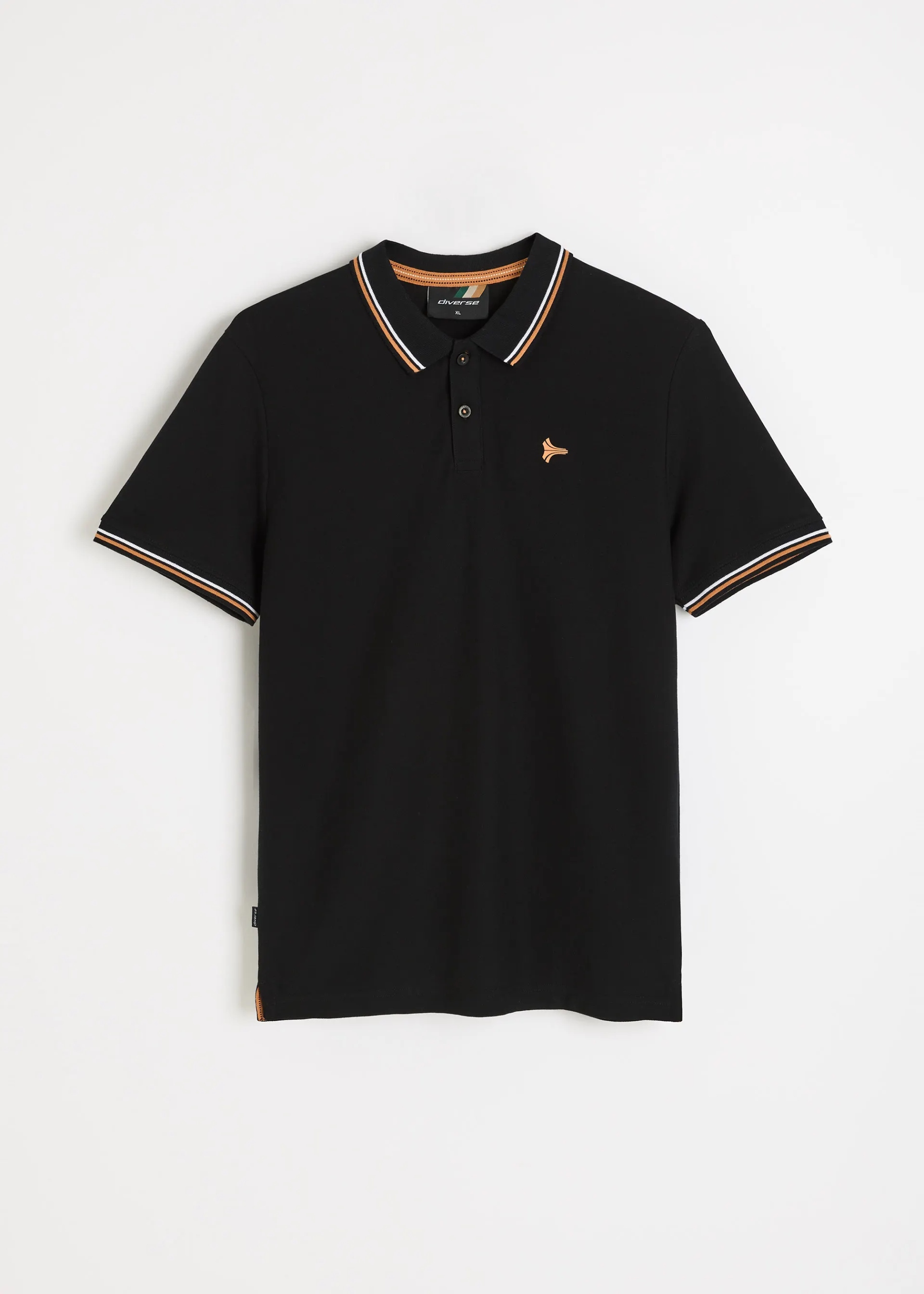 Koszulka polo T-shirt bawełniany Diveres Orz 262 Czarny XXL