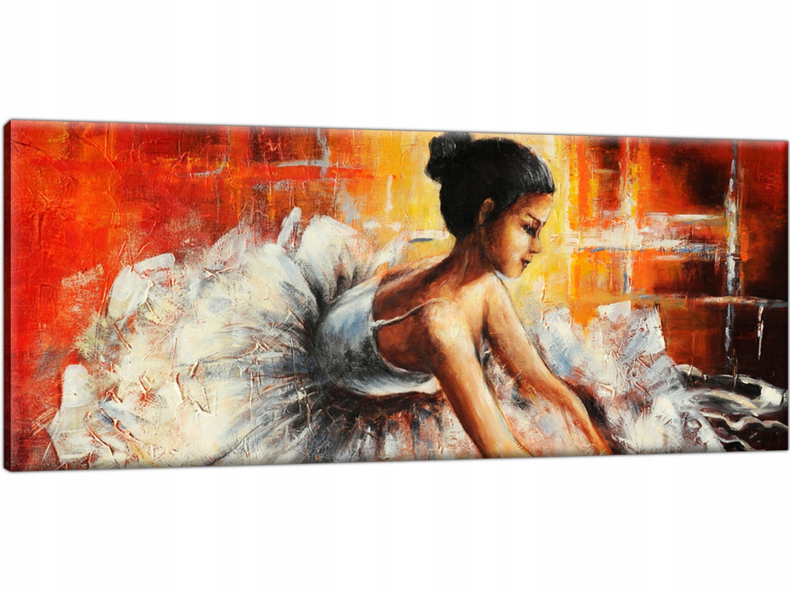 

Obraz Baletnica Abstrakcja 100x40 do salonu