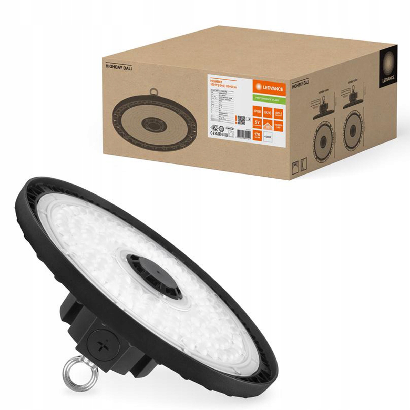 Led lampa Priemyselné svietidlo 150W 26400lm 4000K IP66 IK10 High Bay Gen 5
