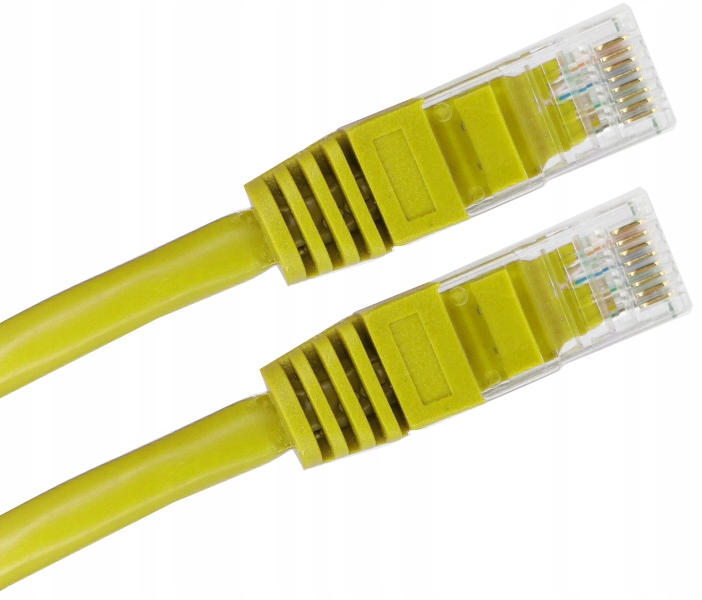 

Przewód sieciowy RJ45 U/utp kat.6 żółty 3m 5 sztuk