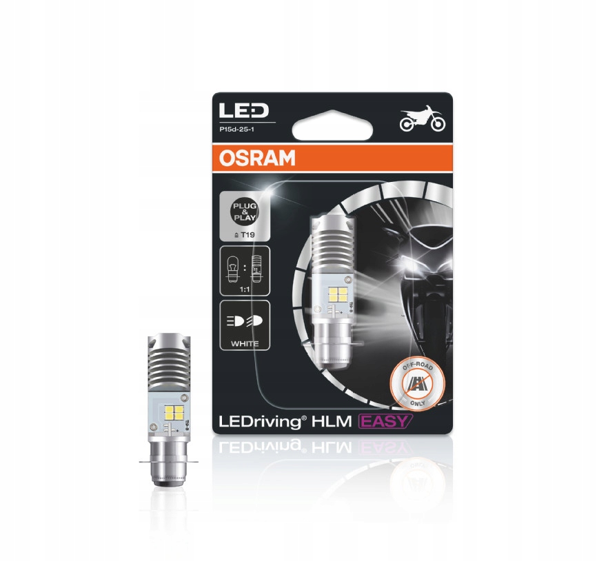 LEDriving T19 7335DWESY P15d-25-1 6000K 25/25W Osram