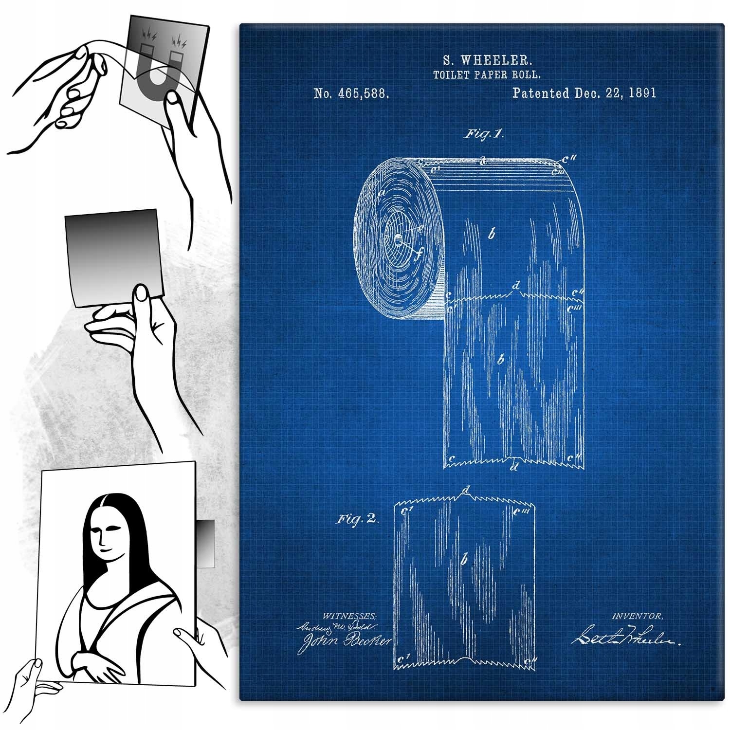 Kovový plakát Patent Legrační Tech Dárek 22 x 31 cm
