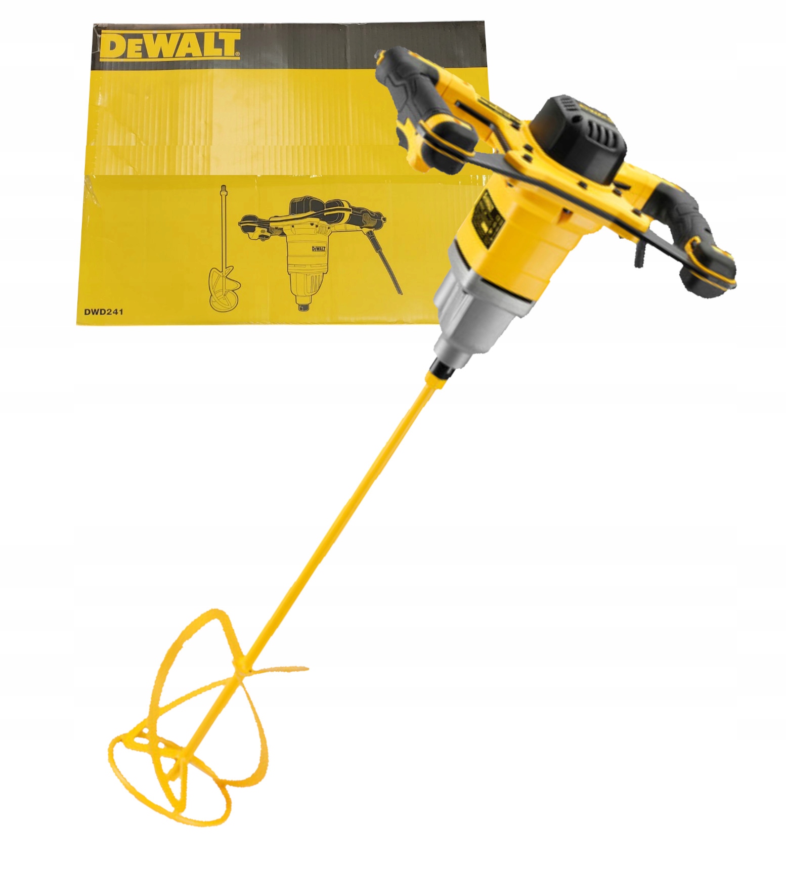 DeWALT Mocna mieszarka z uchwytem 1800W z łopatką w zestawie DWD241