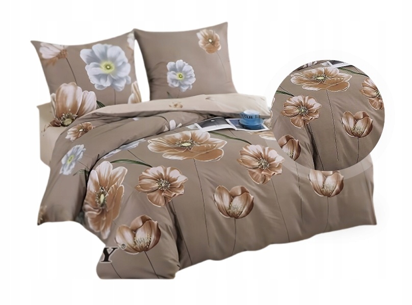 Pościel Bawełniana Elway 200x220 cm 3 Części 100% Bawełna