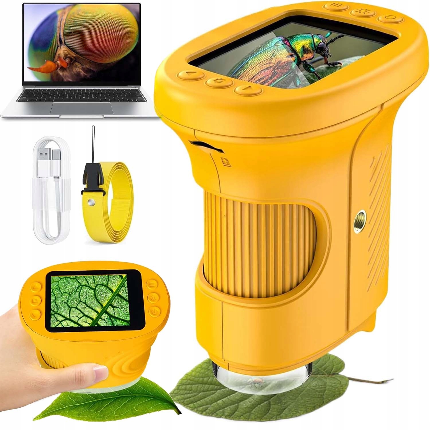 Digitální Kapesní Optický Mikroskop Pro Děti S Led Přiblížením 1000X Hd