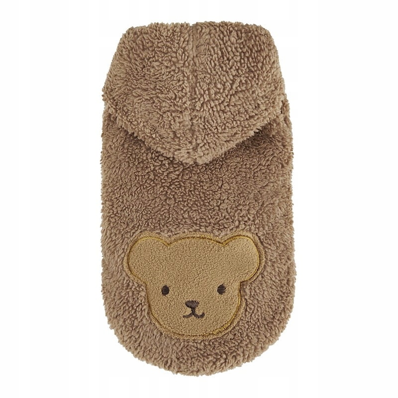 Púová mikina pro psa medvídek Teddy karamelová Chloe's Home velikost: M