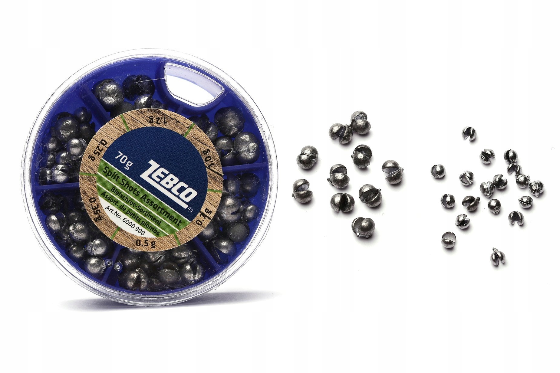 ZESTAW OŁOWIANYCH ŚRUCIN ZEBCO - DROBNE 70g Marka Zebco