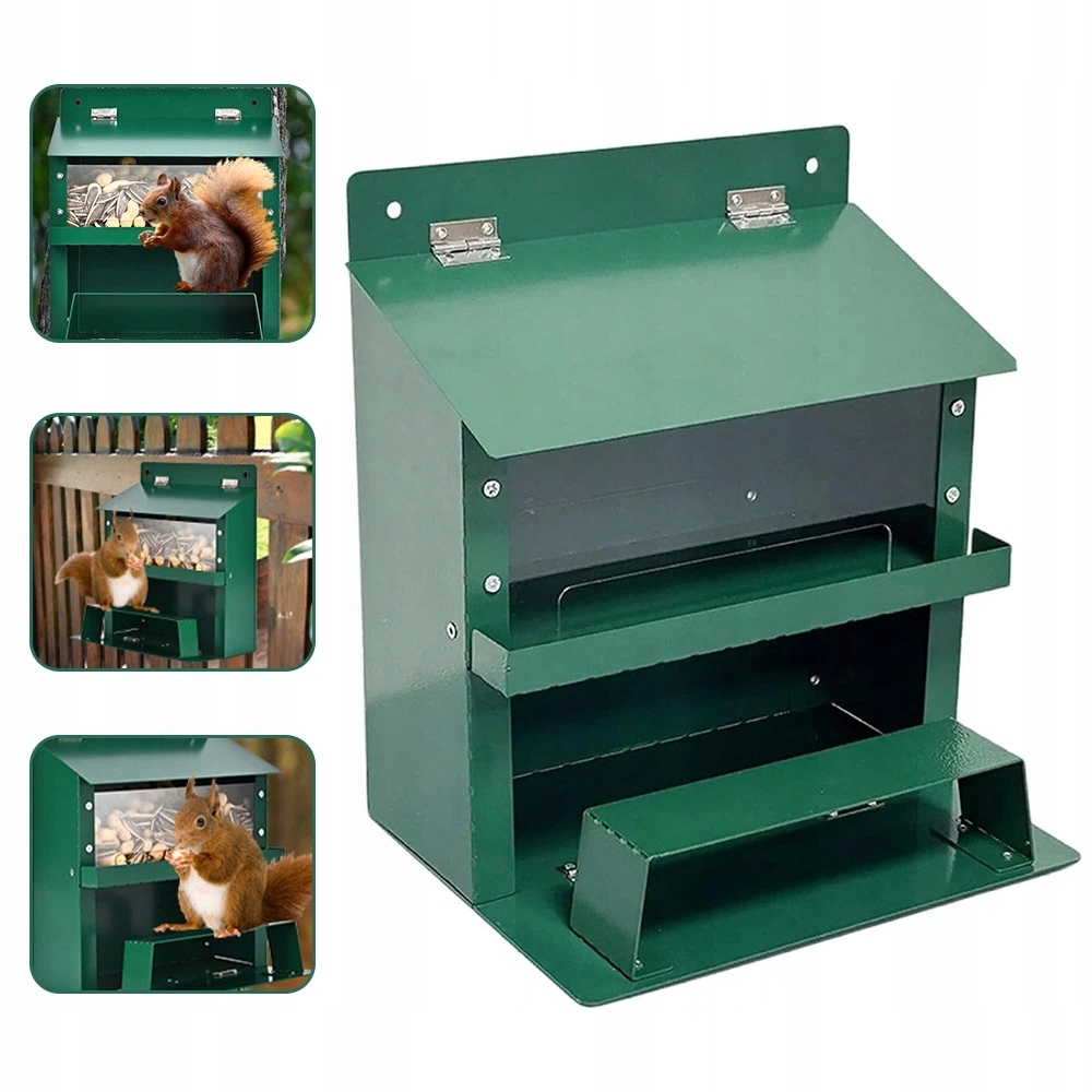 Levně Krmítko Pro Veverky Velké 22.5X18.5X23 CM, Zelené