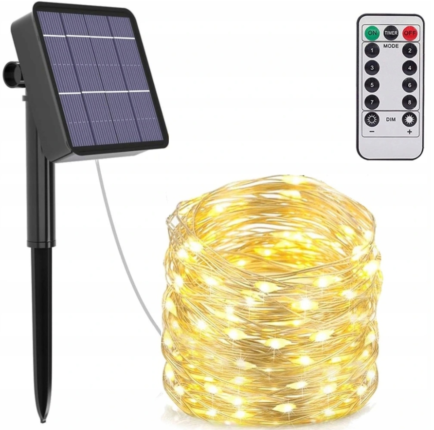 

Girlanda Solarna 300 Led Lampki Ogrodowe +pilot