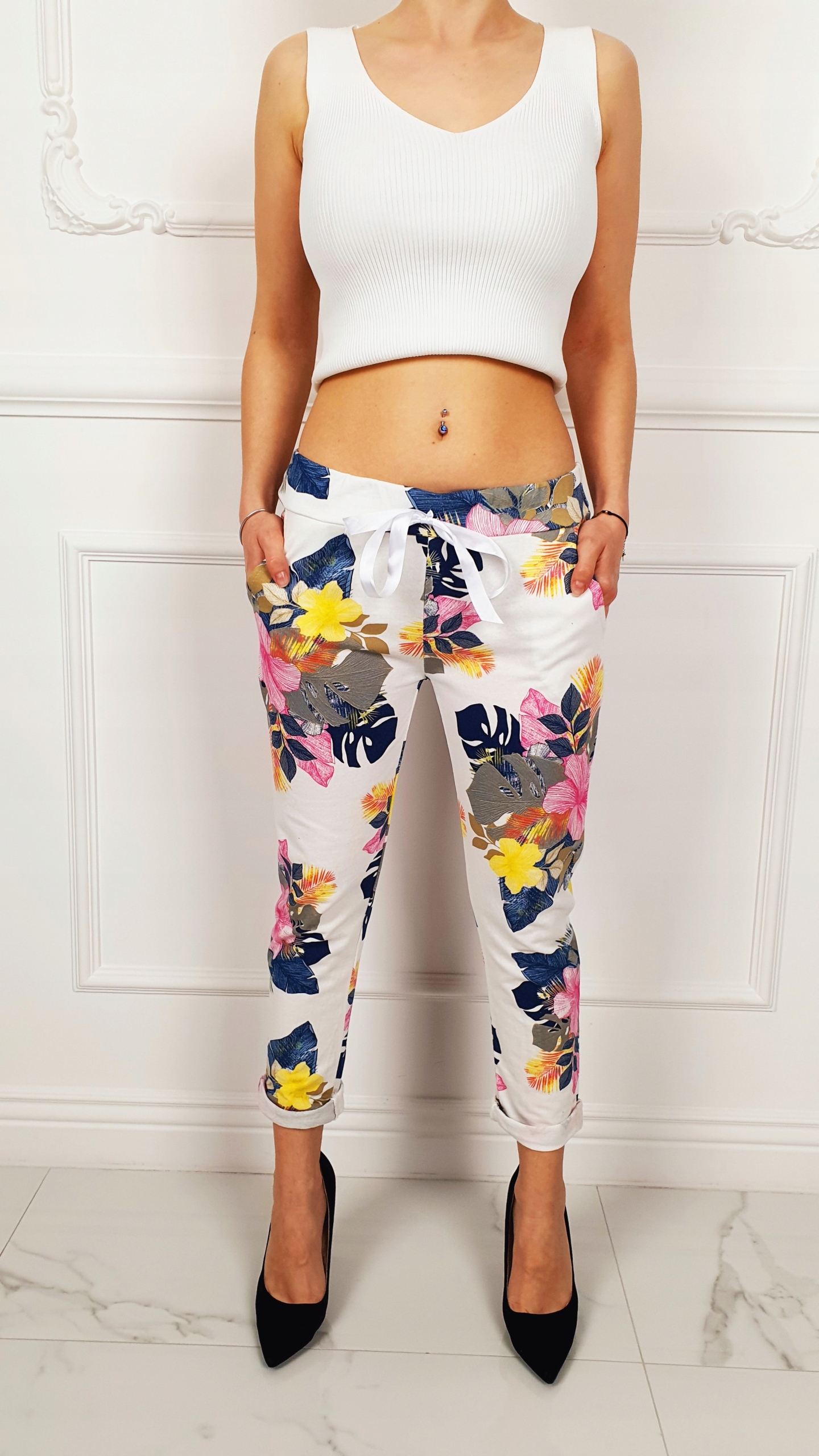 # SPODNIE Damskie DRESOWE Wygodne Bawełniane WZORY Marka inna