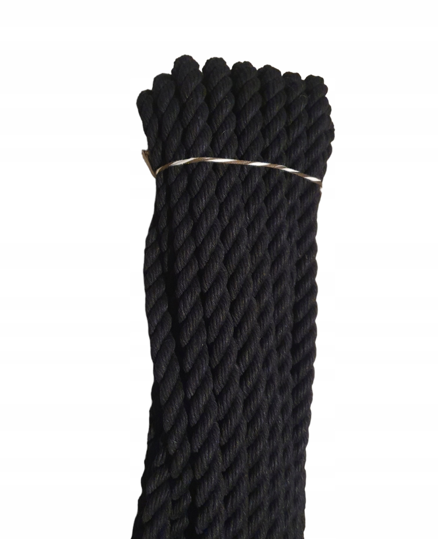 Lina bawełniana czarna 40mm 10m